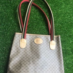 Authentic Vintage Gucci Micro GG tote
